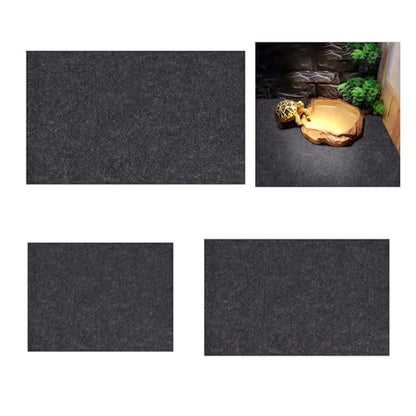 Balck Terrarium Mat Bedding for Your Reptiles Pet ' s Habitat Substrate Supplies Soft Mat Liner Perfect for Reptiles Carpet for - size: 100x50cm