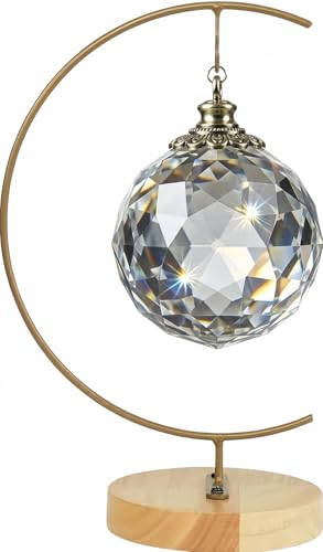 Gold Ornament Display Stand, 11" | Large Iron Pothook Holder, For Glass Globe Terrarium & Air Plants, Witch Ball & Sun Catchers, Elegant Metal Hanging Rack