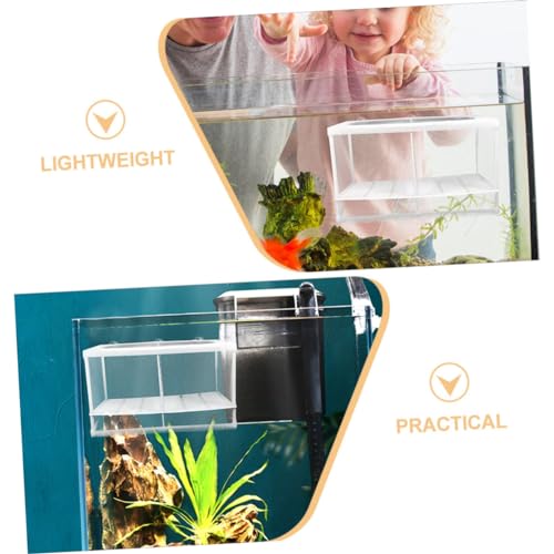 Toyvian Fish Tank Partition Mesh Divider Box for Fish Fry Reptile Box Lightweight Portable