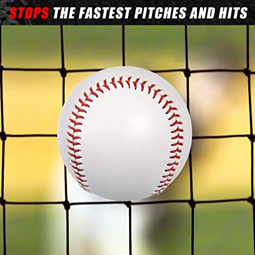 Syhood Baseball Batting Cage Net for Backyard NET ONLY | 55'L/35'L/20'L/10'L Cricket Golf and Softball Cage,Backyard, Indoor and Outdoor Garage Training for Portable PE Hitting Net - size: 35 x 10 x 10 ft