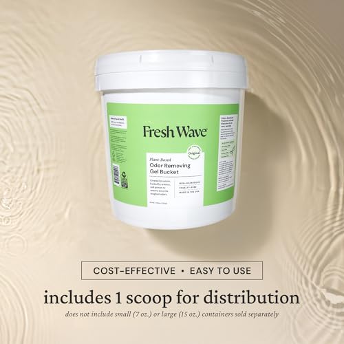 Fresh Wave Odor Eliminator Gel Bucket, 248 oz. Original Refill | EPA Safer Choice rated, No parabens or harsh chemicals, Refills up to 16 large gel jars, Pet-safe room deodorizer - size: 248 Fl Oz (Pack of 1)