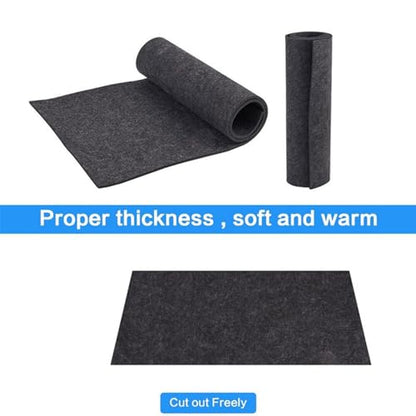 Balck Terrarium Mat Bedding for Your Reptiles Pet ' s Habitat Substrate Supplies Soft Mat Liner Perfect for Reptiles Carpet for - size: 100x50cm