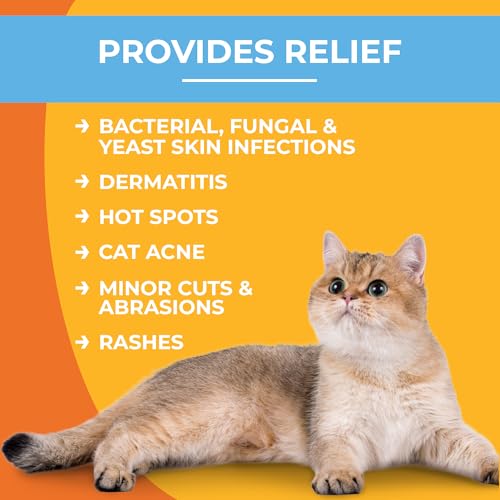 3% Chlorhexidine Wipes for Dogs and Cats - Cleansing Antiseptic, Antibacterial, Antifungal Wipes with Aloe for Skin Infections, Itchy Yeast Paws, Cat Acne - size: 50