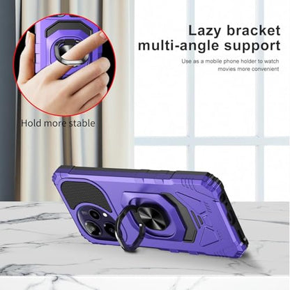 for Cricket Icon Pro SN512C 2026 Robotic Ring Stand Hybrid Cover Phone Case + Extreme Band (Purple) - color: Purple