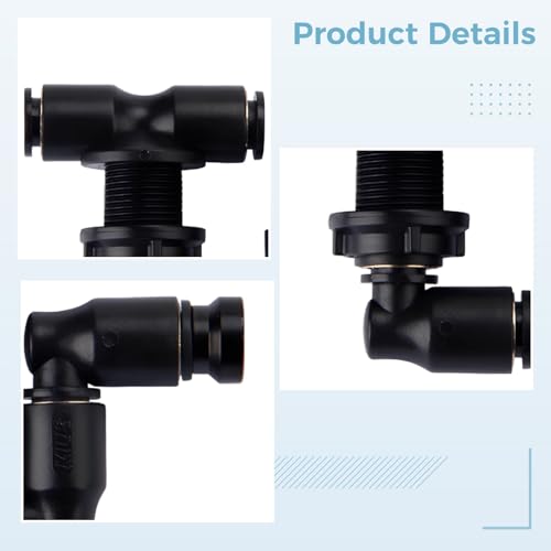 Aquarium Reptile Misting Nozzle System, 2 Pcs Small Bone Design, 0.55 in / 14 Mm, Pulse Spray for Rainforest Setup