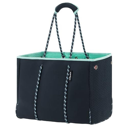 Hibala Neoprene Multipurpose Beach Bag,Gym/Travel/Pool Bag,Tote For Women&Men - color: Grey