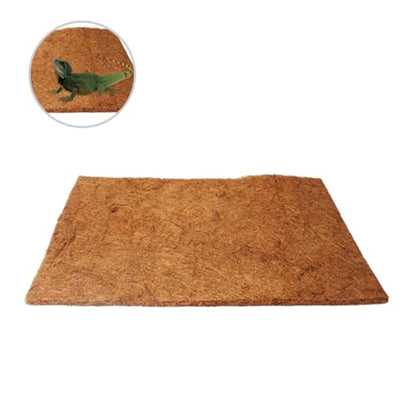 BESTonZON 2 Pcs Natural Coconut Fiber Reptile Bedding Mat Protects Reptile Limbs No Deformation Sturdy Coconut Material Pet Box and Microlandschaft Landscaping