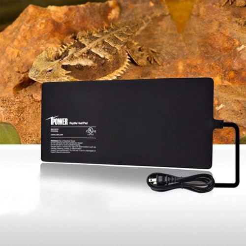 iPower 8x12 Inch Reptile Heat Pad Under Tank Heater, Energy-Efficient & Waterproof Design Terrarium Warmer Mat for Turtles, Lizards, Snakes, 2 Pack - size: 8 X 12 Inch, style: 2 Pack Heat Pad
