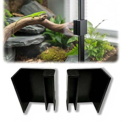 Sliding Door Lock for Reptile Enclosures, Secure Reptile Cage and Tank Doors, Durable Safety Lock Set for Sliding Glass Tanks