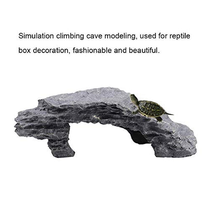 Reptile Ramp Basking Rock, Basking for Aquatic Turtles, Reptile Hides and Caves for pet, Rocks for Reptile Terrarium, Resting Terrace Tortoise Climbing