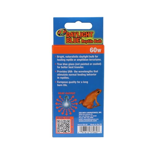 Zoo Med Daylight Blue Reptile Bulb - 60 Watt - size: 60 Watts (1 CT)