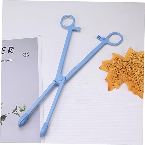 HANABASS 1pc Plastic Reptile Waste Cleaning Clamp for Lizards Birds Pets Material Easy to Use Scissors Design for Convenient - size: Size 2