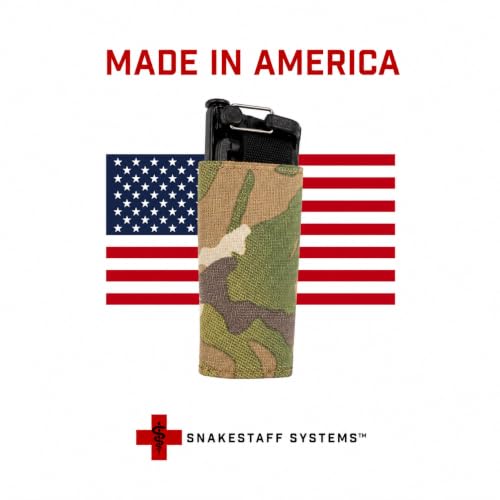Snakestaff Systems Tourniquet Sleeve – Made in The USA | EDC Tourniquet Holder Pouch | Tactical TQ Holster Case for Duty Belt | Snakeskin Plus - color: MultiCam Classic, size: Regular (1")