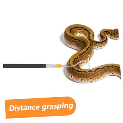 Stainless Steel Telescopic Snake Hook Adjustable Retractable Snake Catching Tool for Reptile Handling Collapsible Animal Catch Pole