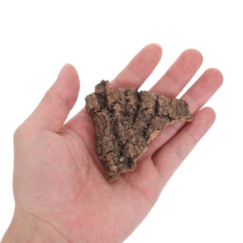 1set Natural Cork Bark Reptile Bark Bedding Flat Substrate for Bearded Dragon Gecko Tortoise Terrarium Decor Breathable Climbing Hide for Snake Hermit Crab
