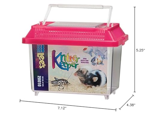 Lee's Kritter Keeper, Mini Rectangle w/Lid ( Colors May Vary ) - size: Mini
