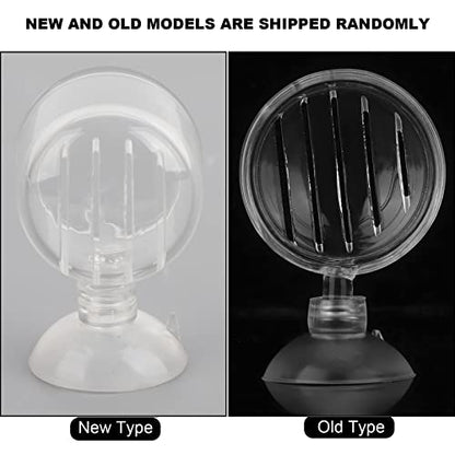 Aquarium Red Worms Feeder Live Insect Container Strong Suction Cup Feed for Small Tropical Fish (Glass Slit Cup)