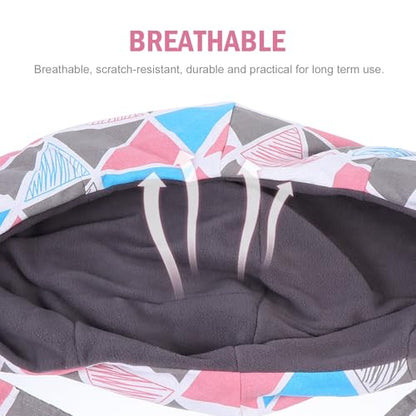 Ipetboom Adjustable Reptile Carrier Sling Bag with Colorful Triangle Strap Lightweight Bearded Dragon Holder for Hiking Traveling and Outdoor Use