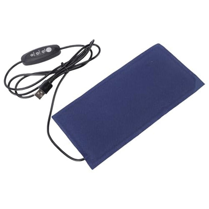 TOPINCN USB Pet Heating Pad Small Reptile Heating Mat 5V Portable Carbon Fiber Heat Pad with Bite Proof PVC Soft Fabric for Reptile Tank Breeding Box Cage