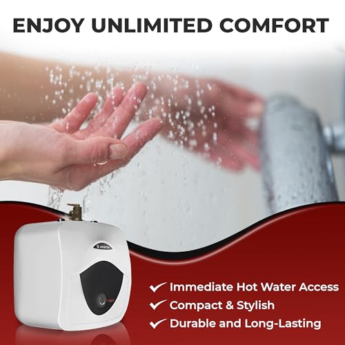 4 Gallon Capacity, 120-Volt – Ariston Andris Mini Tank Electric Water Heater – Heating Solution for Under Sink, RV, and Compact Spaces, Smart Boost for Versatile Heating, Simple Installation - style: 4 Gallon