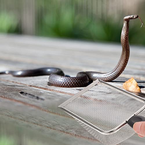 2pcs Reptile Litter Shovels for Easy Waste Cleanup Turtles Lizards Snakes and Frogs Durable Fine Mesh Scoop for Pet Terrariums