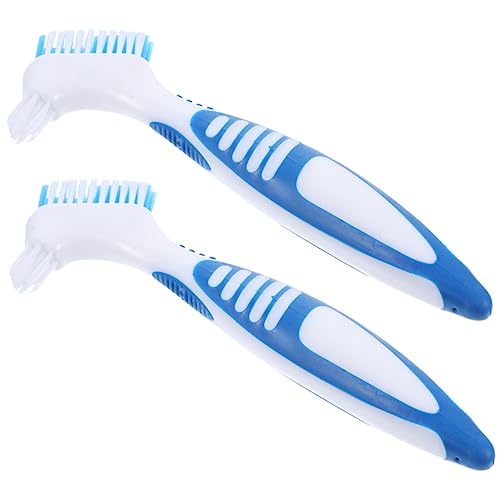Mipcase 4pcs Reptile Brush Turtle Cleaning Tool Soft Bristles Oversized Handle Portable for Aquariums Safe for Turtle Shell Cleaning - color: Bluex2pcs, size: 16x5cmx2pcs