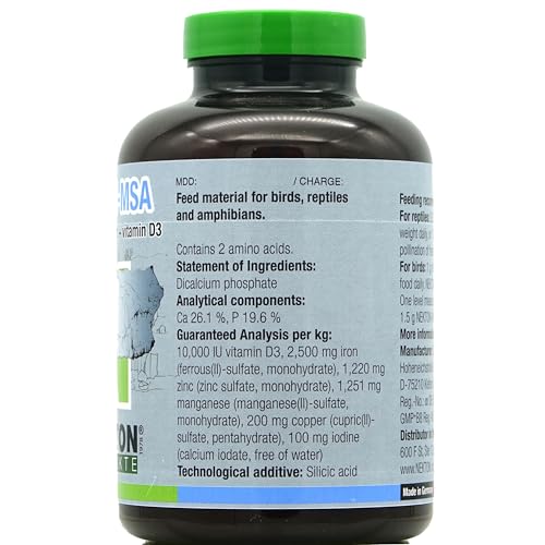 Nekton-MSA Mineral Supplement + D3 for Birds and Reptiles 400g / 14.11oz | Change Size to 400g / 14.11oz - size: 400g / 14.11oz