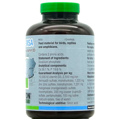 Nekton-MSA Mineral Supplement + D3 for Birds and Reptiles 400g / 14.11oz | Change Size to 400g / 14.11oz - size: 400g / 14.11oz