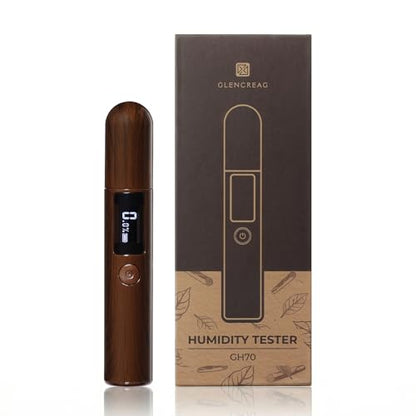 Single Probe Cigar Hygrometer, Rechargeable Digital LED | Rechargeable Single-Probe Hygrometer, LED Humidity Reading, Precision Sensing, Cigar Collectors