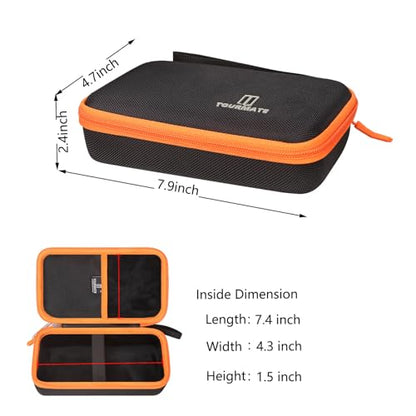 Tourmate Hard Case for TempPro TP30/TP450 Infrared Thermometer Gun | Compact Travel Storage, Shockproof EVA Shell, Fits Laser Thermometer (Black, Case Only)