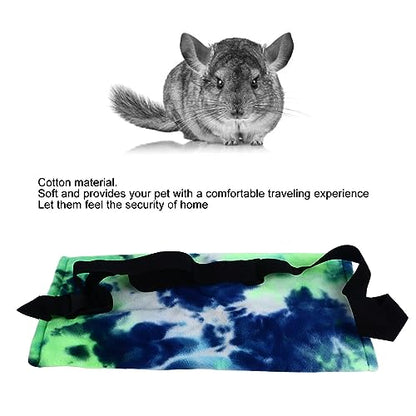 Bearded Dragon Carrier, Soft Cotton Lizard Carrier for Reptile Travel Bag, Breathable Small Pet Travel Bag for Hamsters and Chinchillas, Secure Snap Buttons