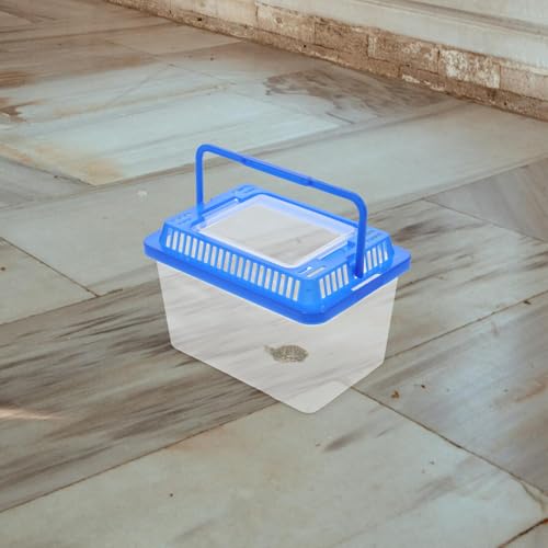 Artibetter 8pcs Large Turtle Habitat Box with Handle, Sturdy Reptile Breeding Container for Home and Travel, Plastic Tortoise and Spider Feeding Enclosure