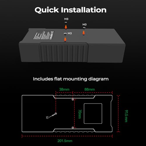 Official Creality Filament Drying Chamber Heater, Up to 70℃ Chamber Temperature Reduce Print Warping DIY for on Filament Sotrage Box, As Heater Install on 3D Printer or Use on Enclsoure Cover