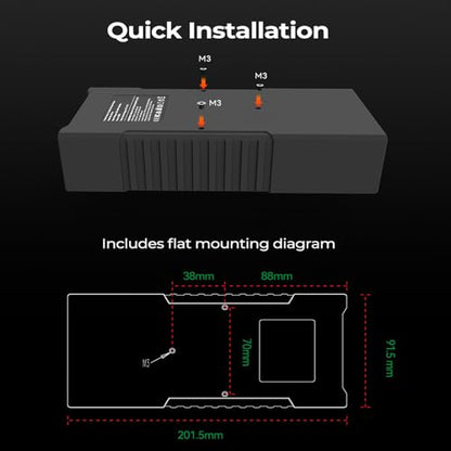 Official Creality Filament Drying Chamber Heater, Up to 70℃ Chamber Temperature Reduce Print Warping DIY for on Filament Sotrage Box, As Heater Install on 3D Printer or Use on Enclsoure Cover