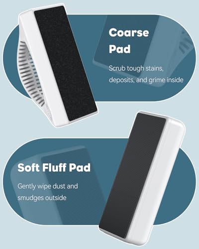 Pawfly 5" Mini Magnetic Fish Tank Cleaner, Aquarium Magnet Glass Cleaner for Glass Aquarium, Strong Magnetic Brush Cleaning Tool for Glass Fish Tanks up to 40 Gallons - size: Large