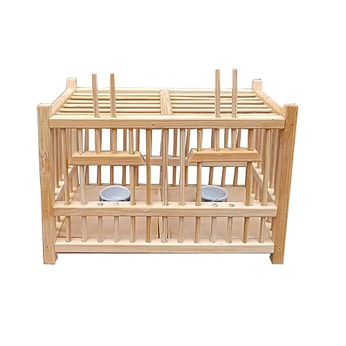 Small Reptile Animals Terrarium. Insect Enclosure. Crickets, Snails, Spiders, Cockroach ，Tarantula ，Caterpillar，Cages. Luxury Houses, Double Room. Bamboo (B)