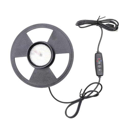 5W Grow Light for Vases Up to 5.9 Inches in Diameter, Terrarium Light with Controller for Adjust Brightness and Timer, Aquarium Plant Light