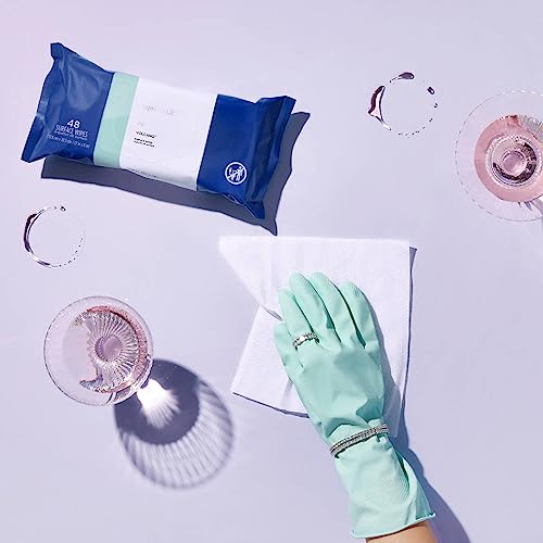 Capri Blue Volcano Multi Surface Wipes - Multi-Purpose Cleaning Wipes with Grapefruit & Tangerine Essential Oils - Safe for Countertops, Walls, and More - Non-toxic, Vegan & Cruelty Free (48 count)