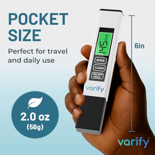 Instant 4-in-1 TDS Meter Digital Water Tester for Drinking Water | Accurate 0–9990 PPM EC & Temp Readings | Ideal for RO Systems, Aquariums, Pools – Built for Professionals, Easy for Anyone - size: 1 Pack