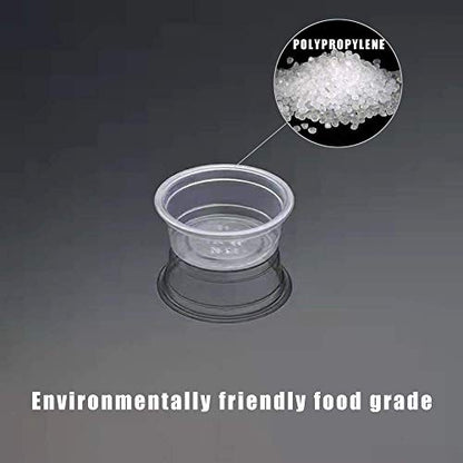 100Pcs Crested Gecko Food Dish, 0.5oz Plastic Reptile Feeding Cups - size: 100Pcs
