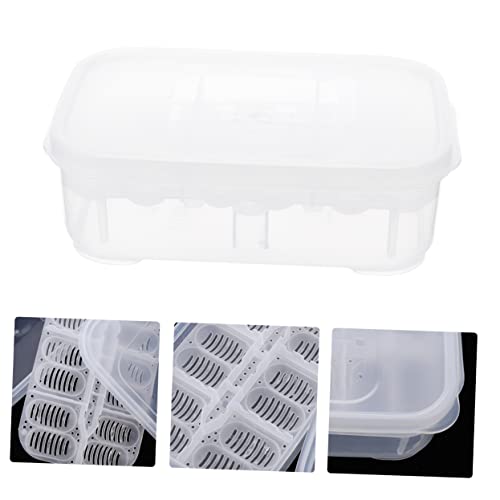 COLLBATH Reptile Breeding Box with Double Design for Hatching Geckos and Snakes Incubation Container for Lizard Eggs Material for Protection
