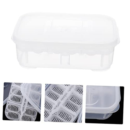 COLLBATH Reptile Breeding Box with Double Design for Hatching Geckos and Snakes Incubation Container for Lizard Eggs Material for Protection