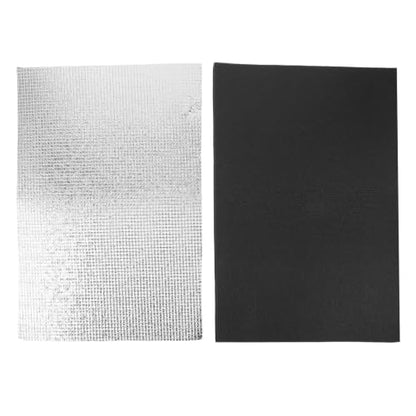 Heating Pad Mat with Advanced Reflective Film Technology Reptile 2pcs Portable Lightweight Heat Mat Silver Thermal Insulation for Frogs and Geckos in Terrarium or Reptile Tank