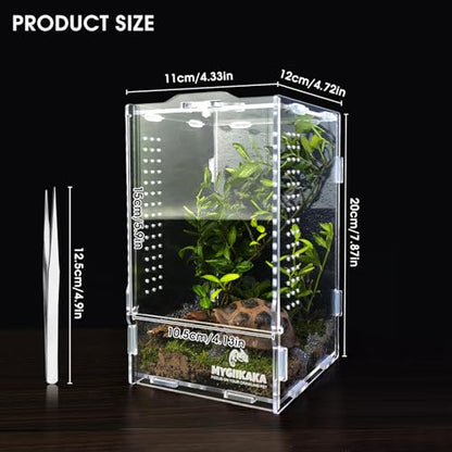 Acrylic Jumping Spider Habitat, Insect Terrarium, Bug Enclosure, Praying Mantis Habitat, Frog Enclosure - size: Small
