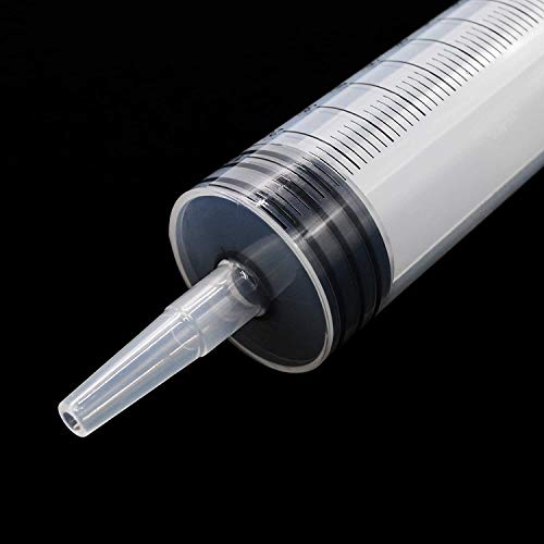 Large Plastic Syringe with Tube, 20ml Syringe with 13inch Tubing for Scientific Labs, Measuring, Watering, Refilling, Filtration, Feeding Pets, Oil or Glue Applicator, 4pcs - size: 4pcs 20ml