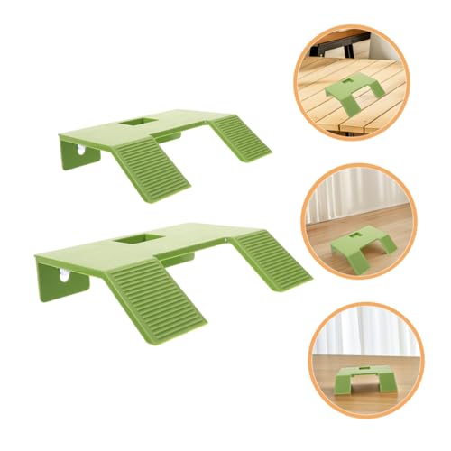 KESYOO 2pcs Turtle Basking Platform with Suction Cups Durable Climbing Ramp for Turtles Safe Floating Terrace for Aquatic Reptiles Green Large Small - color: Green