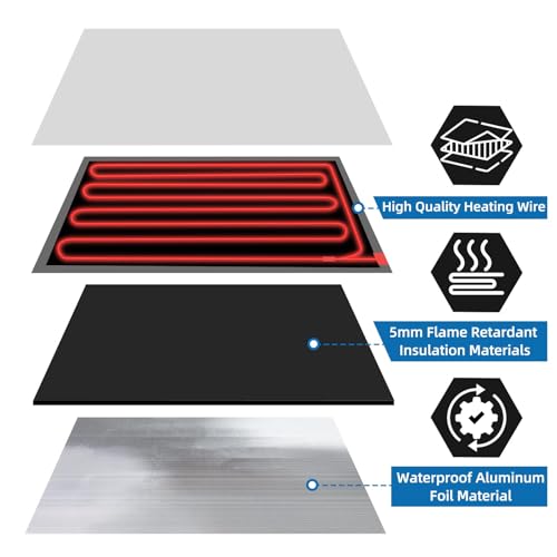 RV Tank Heater Pad 12V/13.5V,12"x18"RV Holding Tank Heater w/Thermostat-3pk | RV Water Tank Heater Pad for Camper/Trailer/Marine/Motorhome,Up to 50Gallon Fresh Grey Black Water,Automatic Prevent Freezing - style: 12/13.5V-3PCS