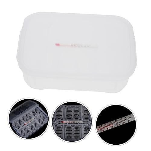 Happyyami Reptile Breeding Box Transparent Egg Incubator for Snakes Lizards Includes Thermometer Slot Efficient Hatching for Reptile Eggs