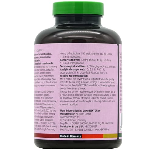 Nekton Crested Gecko Strawberry Pleasure Complete Diet 250g / 8.82oz - size: 8.82 Ounce (Pack of 1)