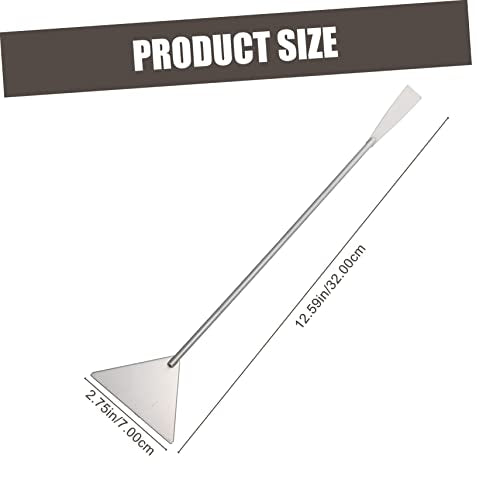 COLLBATH 1set Aquarium Scissors Set Stainless Steel Long Tweezer Scraper Tool for Plant Care - size: 32X7X1CM